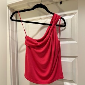 ZARA pink one sleeve top